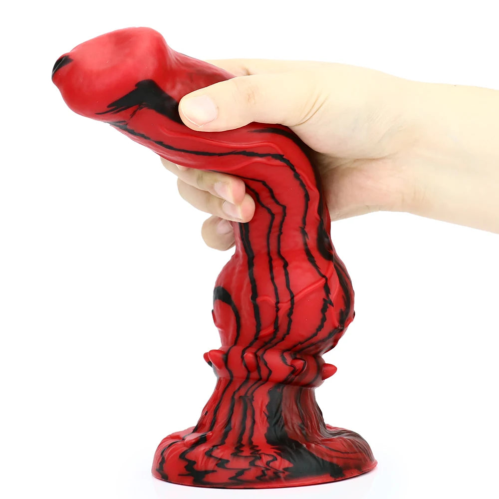 Soft Realistic Dog Dildos Huge Penis With Suction Cup Big Butt Plug Giant Monster Cock Dick Adult Sex Toy Supplies For Men Women