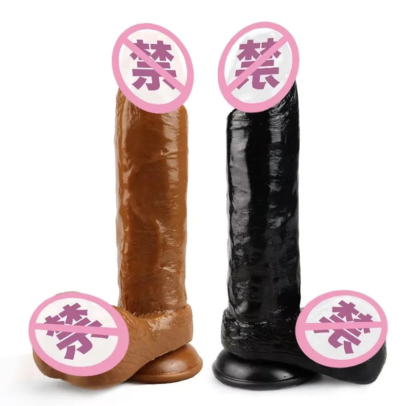 Big Vibrator Sex Toys Men Huge Realistic Dildos Soft Flesh Sex Toy Silicone Realistic Dildo for Women and Men