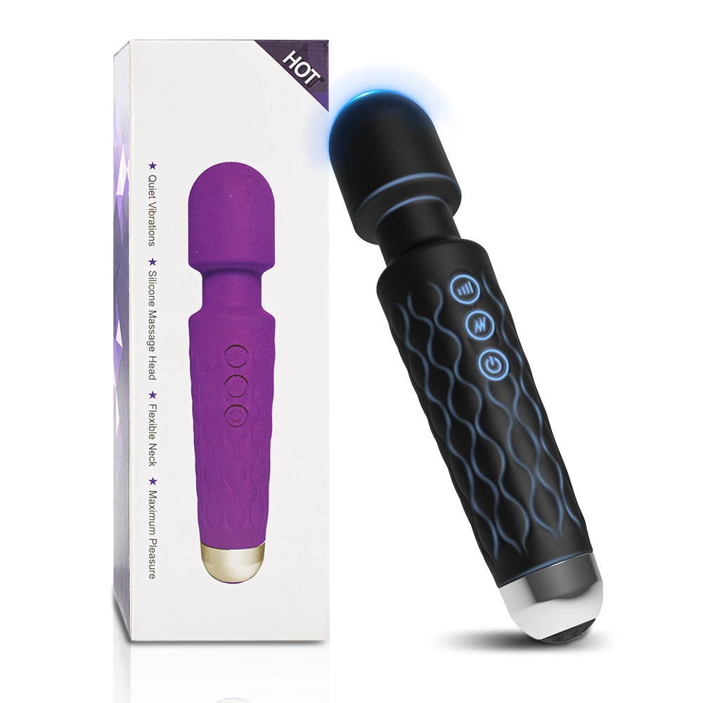 Powerful Magic Wand Vibrators Massager Clitoris G-Spot Stimulator Female Masturbator Dildo Erotic Sexy Toys or Women Adults 18