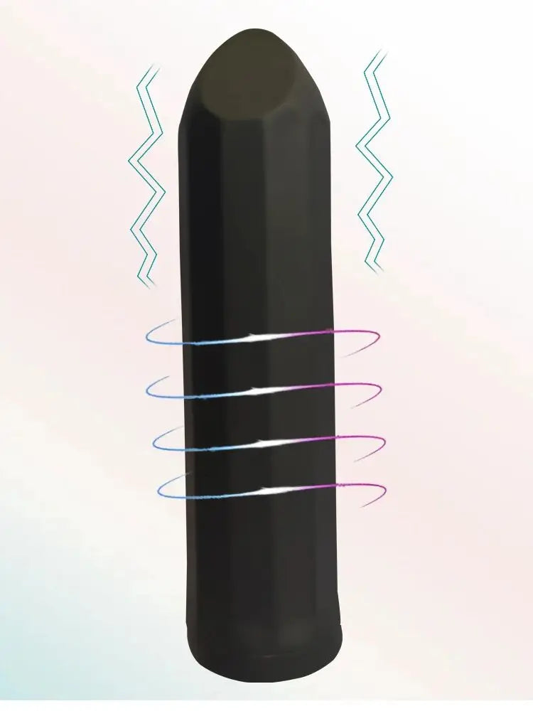 Bullet Vibrator with Angled Tip for Precision Clitoral Stimulation Discreet Rechargeable Lipstick Vibe with 10 Vibration Modes