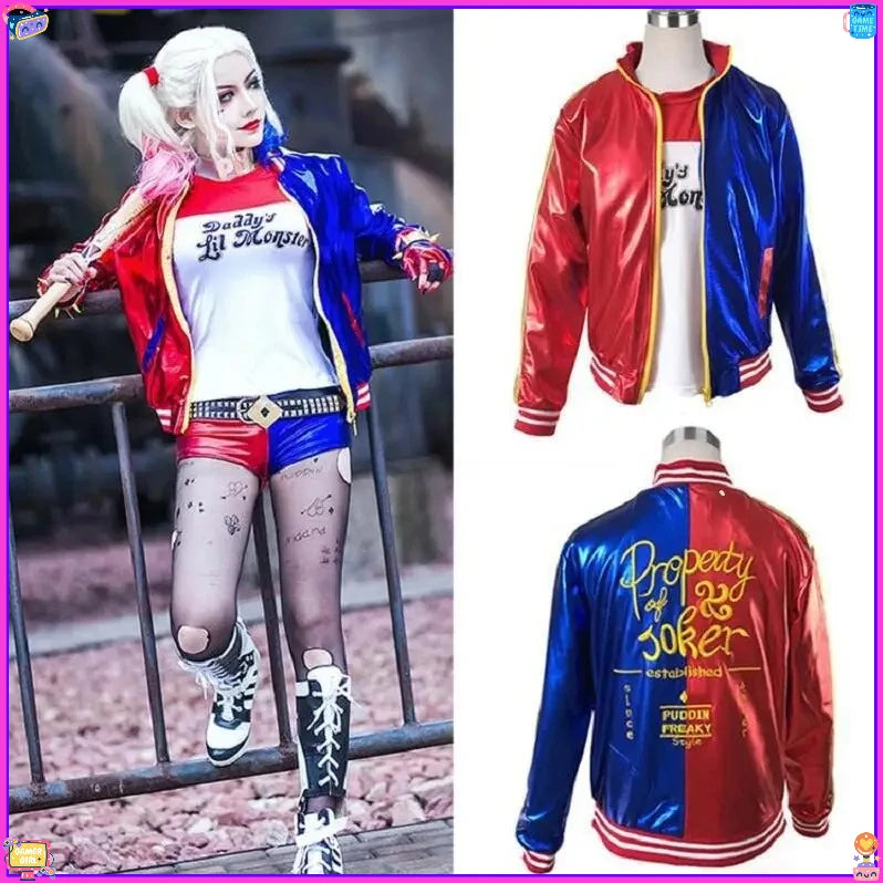 Best-Selling  Quinn Cosplay Costume - Halloween & Carnival Outfit for Women, child Jacket  Set, Christmas Party Attire