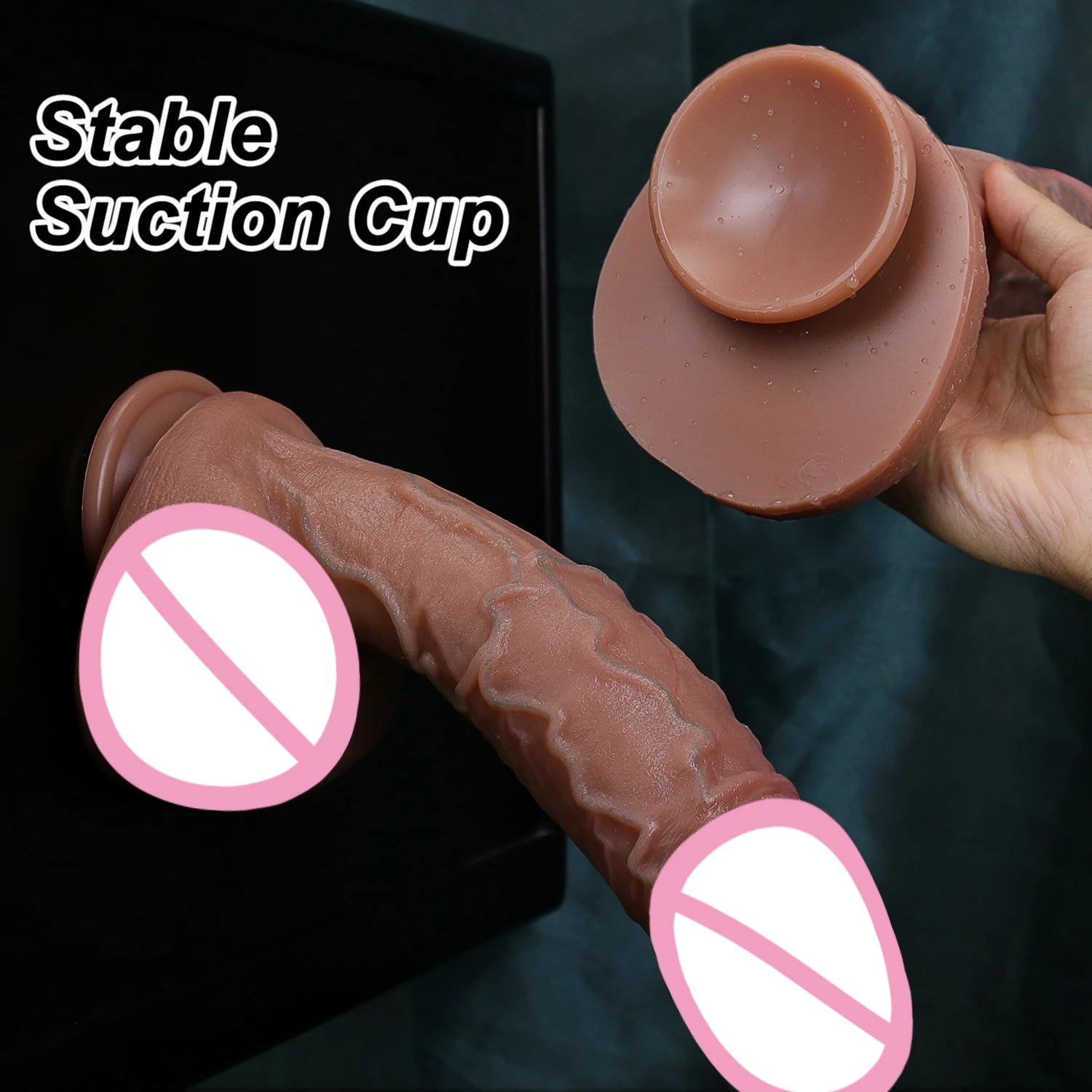Giant Realistic Skin Thick Dildo Double Silicone Masturbation Penis Soft Small Cock Women Anal Sex Toy Suction Cup Adults Dick