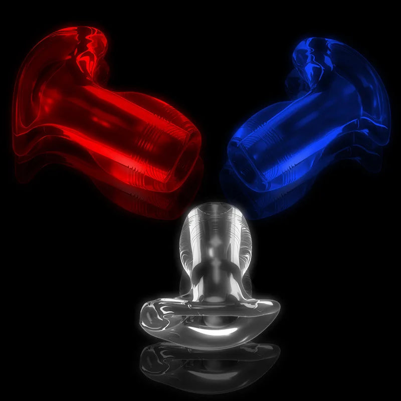 Illuminated Anal Plug Hollow Butt Plug Adult Products for Couple Sex Flirting Prostate Massage Anal Dilator Ass Stimulator Enema