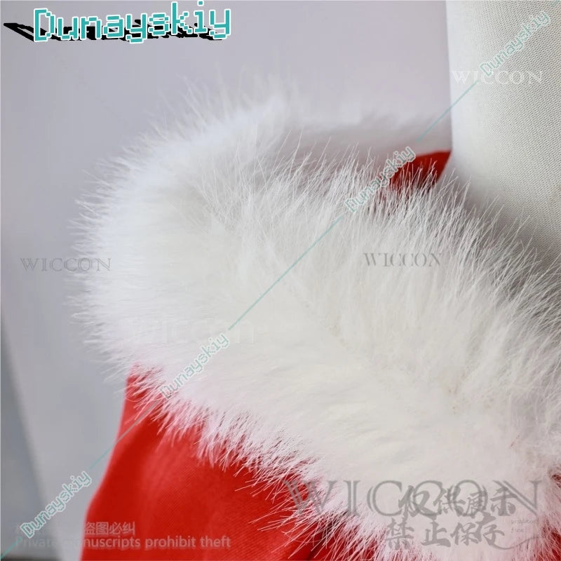 Anime Cindy Lou Cosplay Costume Cindy Plaid Dress Red Cloak Outfit Blond Wig Women Kids Halloween Suit Christmas Gift Customized