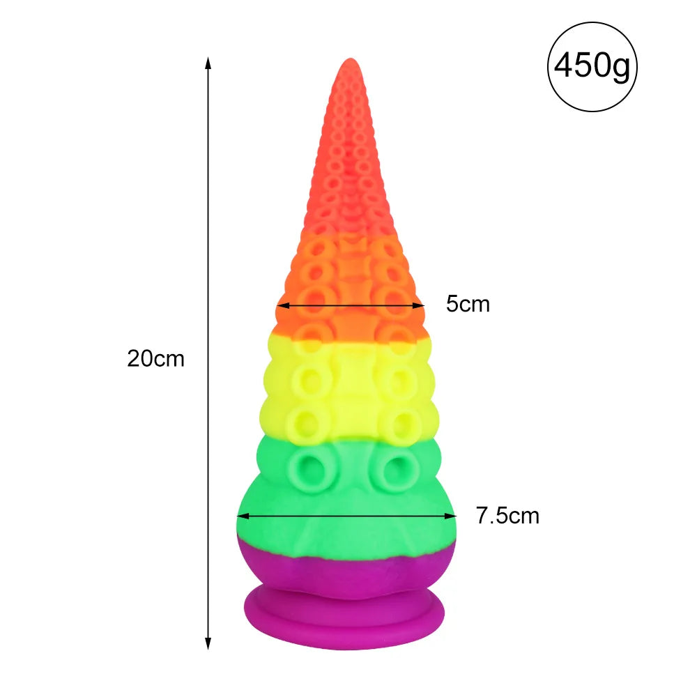 Dildo Female Homosexual Giant Anal Toy Cup Octopus Tentacle Tentacle Artificial Penis Animal Dildo Sex Toys for Adults Anal Plug