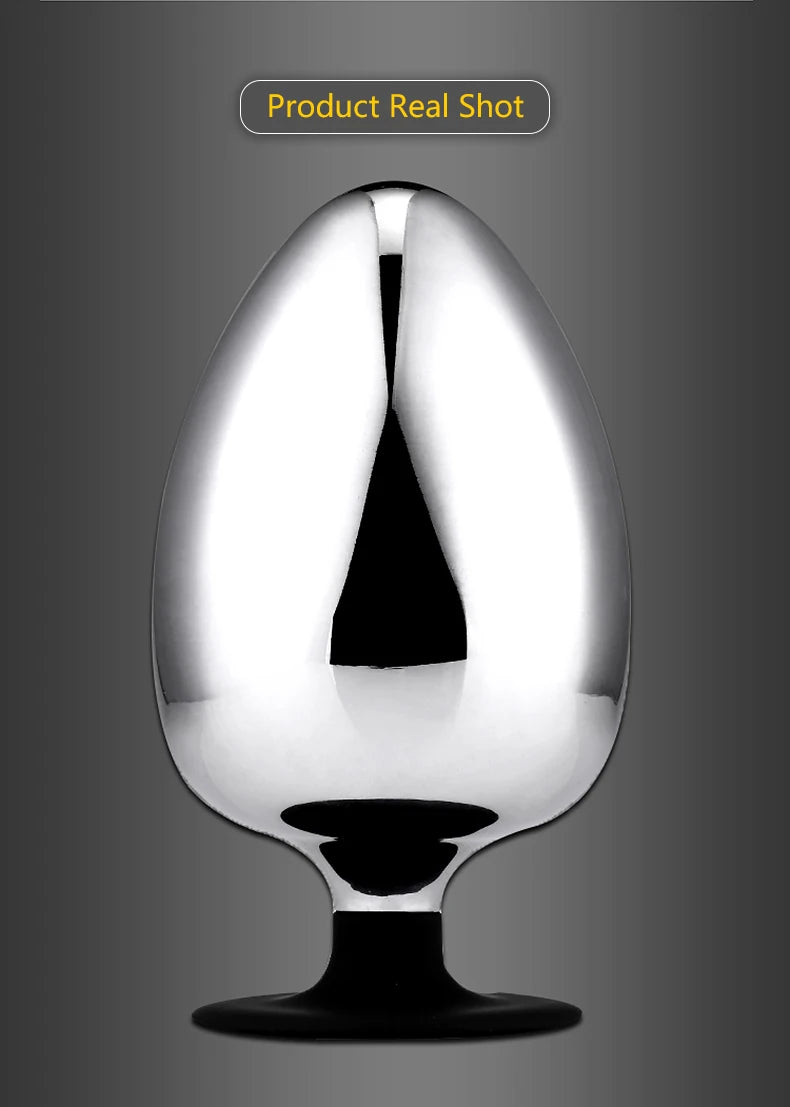 Extra Big Diameter Dilatador Anal Expander Metal Buttplug Adult Sex Toys Masturbator Large Anal Plug G Spot Butt Plugs for Women