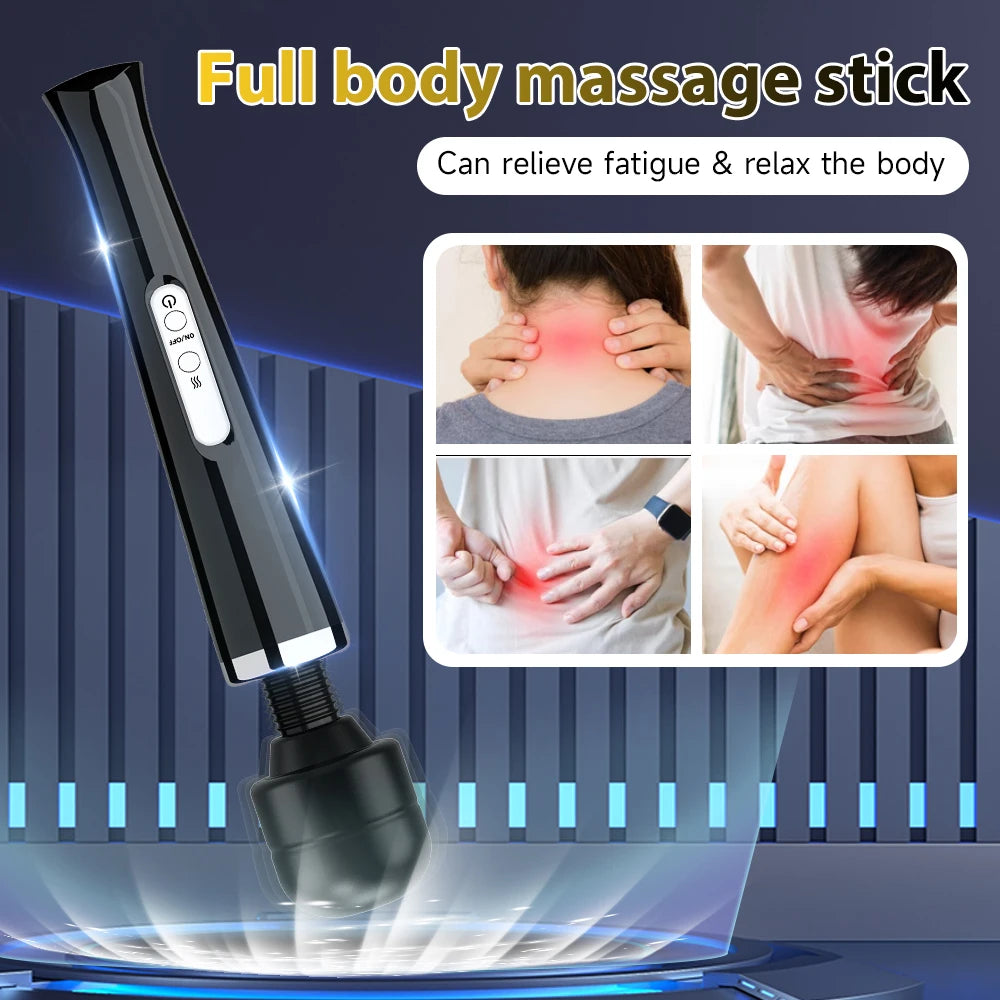 Big Powerful AV Vibrator Electric Adjustable Modes G-spot Dildo Clitoral Stimulator Body Muscle Relaxation Erotic Adult Sex Toys