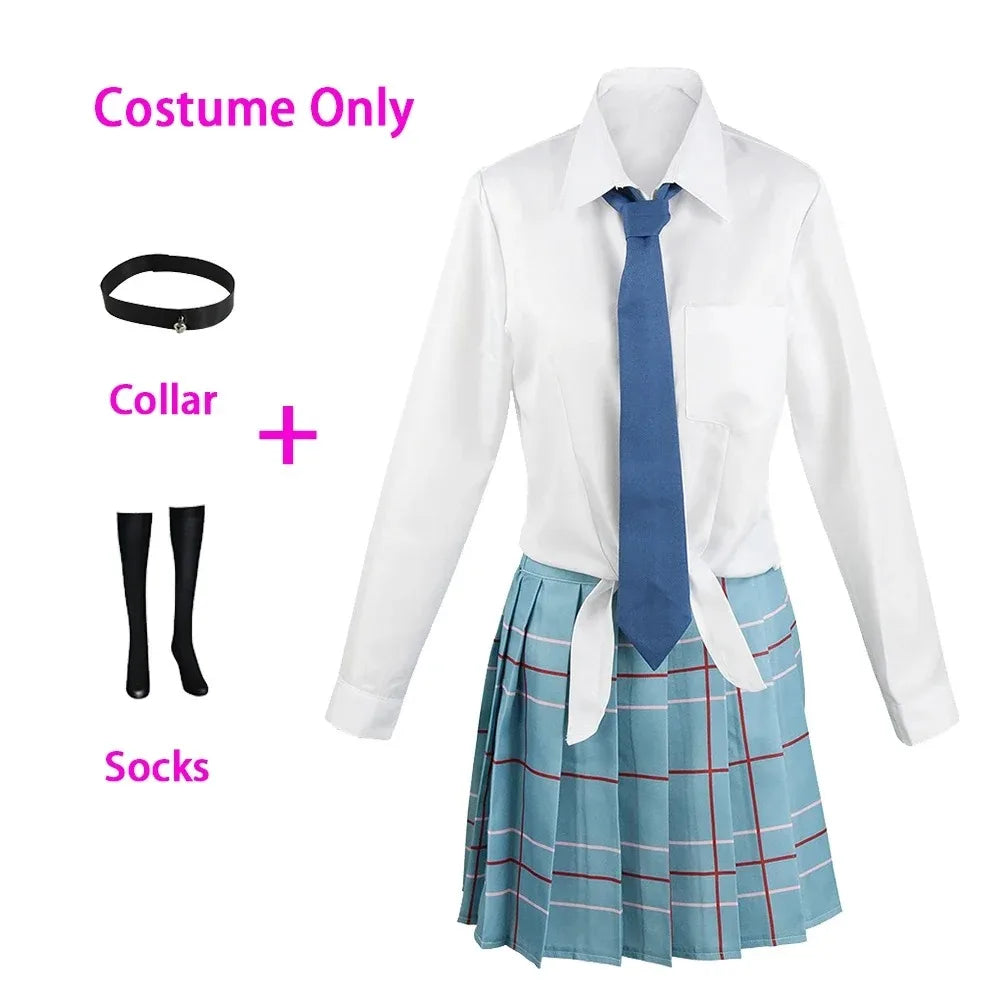 Marin Kitagawa Cosplay My Dress Up Darling JK School Uniform Dress Girls Maid Outfit Anime Cosplay Halloween Costume Wig Women