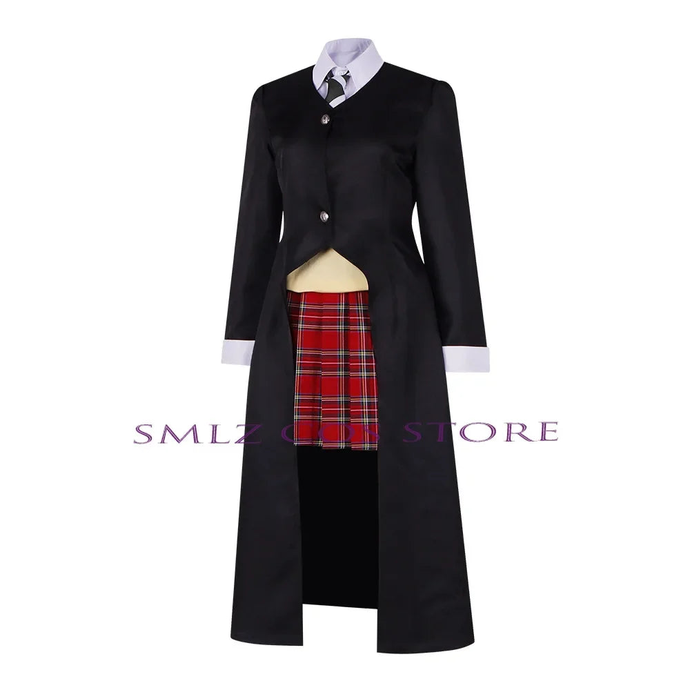 Maka Albarn Cosplay Anime Soul Eater Costume Women Girl Skirt Uniform Suit Wig Halloween Party Role Play Outfit Maka Cos Prop