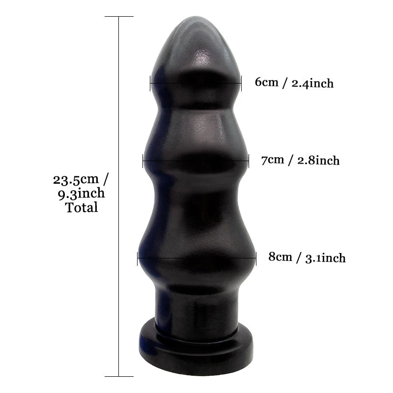 Giant Anal Dilator Pull Bead Black Dildo Male Prostate Stimulation Female Masturbation Vaginal and Anal Sex Toy Store