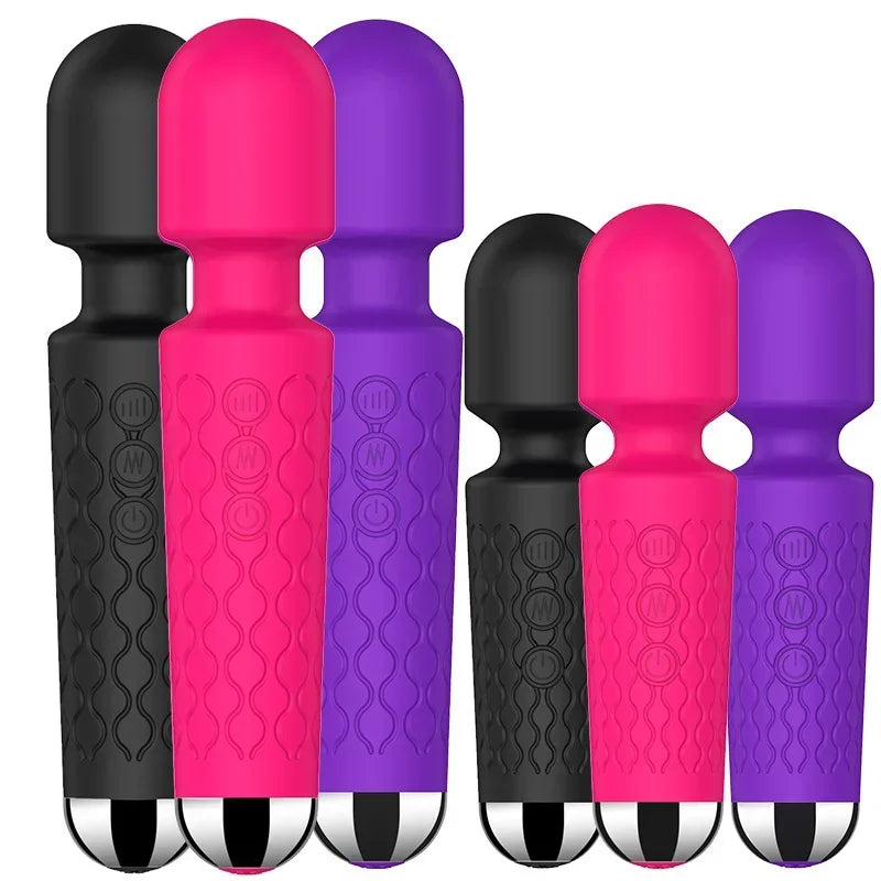 Powerful Clitoris & G-Spot Vibrator - USB Rechargeable AV Massager, Sexual Wellness Erotic Sex Toy for Women, Adult Product