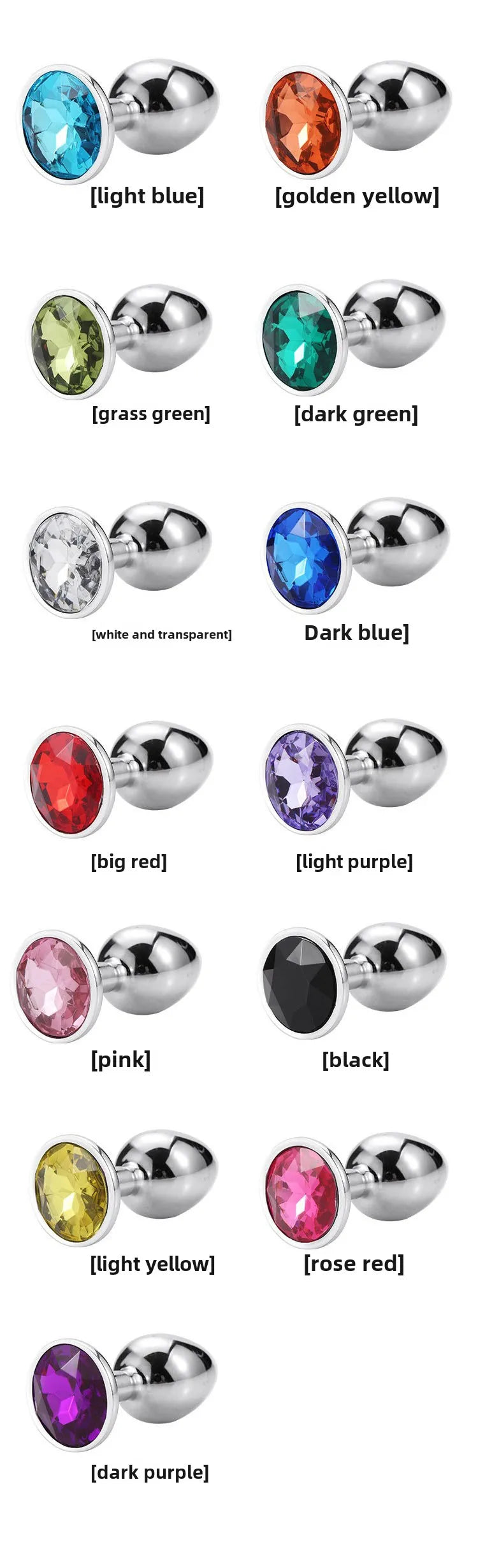 Metal Anal Plug Wearable Butt Plug Jewelry Dilator Dildo Prostate Massager Sex Toy for Men And Women Dropshipping