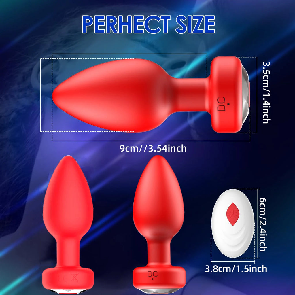 1PC Wireless Control Anal Vibrator Butt Plug Men Prostate Massager Stimulator Female Masturbator Adult Sex Toys for Women Gay