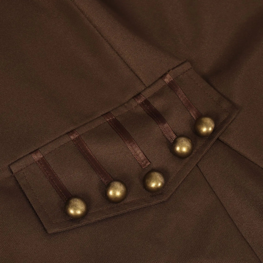 Halloween Caribbean Pirate Jacket Renaissance Overcoat Medieval Jacketcoats Pirate Captain Costume Stage Role-playing Costume