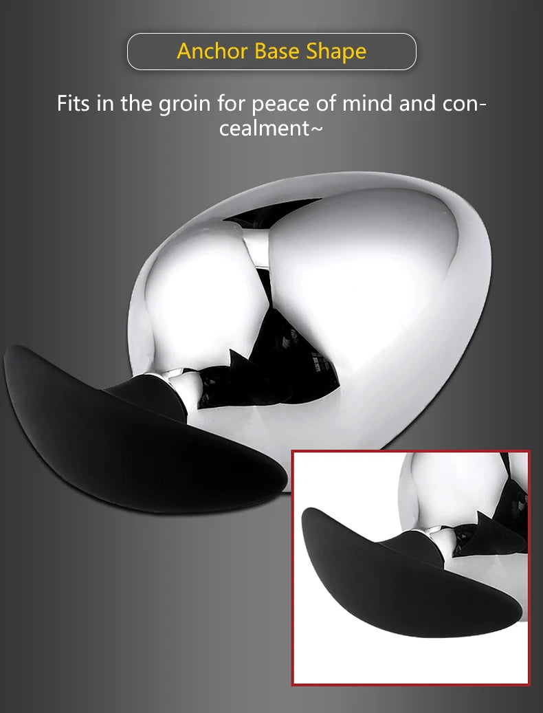 Extra Big Diameter Dilatador Anal Expander Metal Buttplug Adult Sex Toys Masturbator Large Anal Plug G Spot Butt Plugs for Women