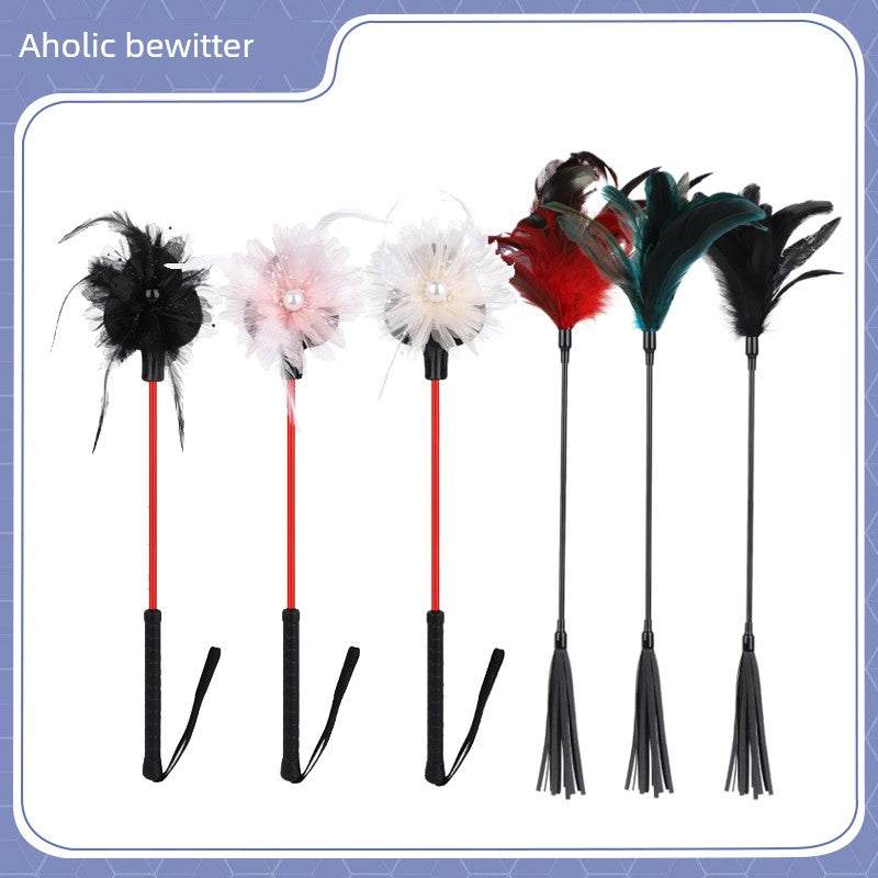 [Aholic Sink] a Variety of Chicken Feather Ostrich Feather Stick Scratch an Itch Funny Cat Toy Stick