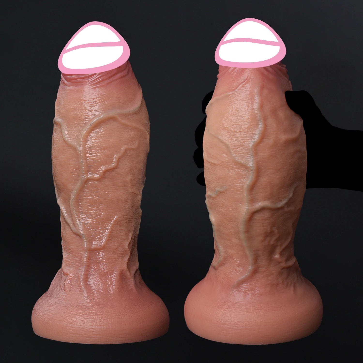 Realistic Soft Thick XXL dildo Masturbators Big Dick Double Silicone Flesh Penis Woman Man Anal sextoy Suction Cup penis sextoys