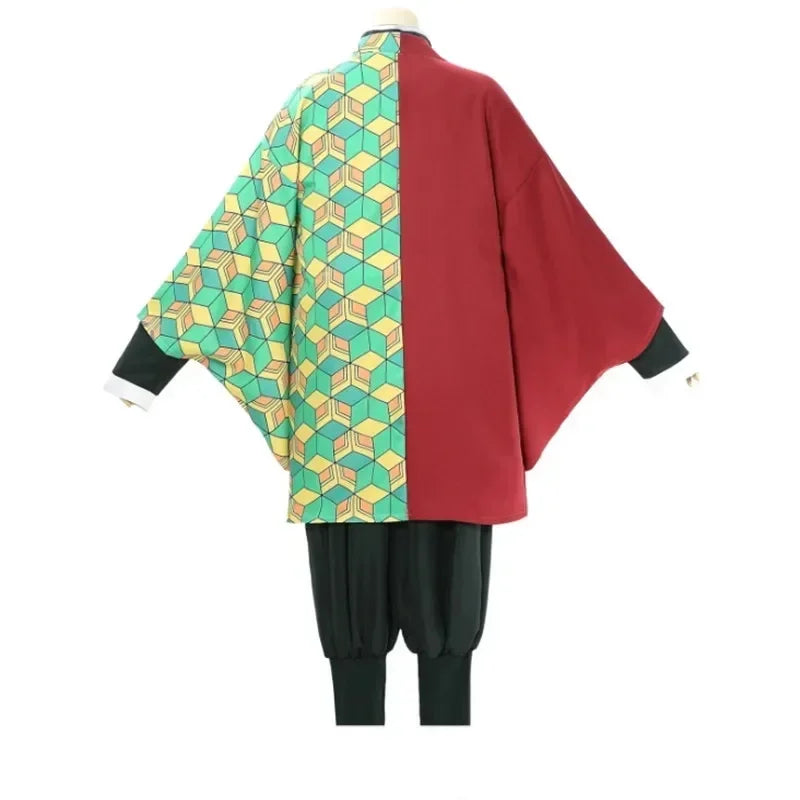 Anime Demon Slayer Kimetsu No Yaiba Tomioka Giyuu Cosplay Costume Women Kimono Uniform Clothes Wig Adult Kids Halloween Party