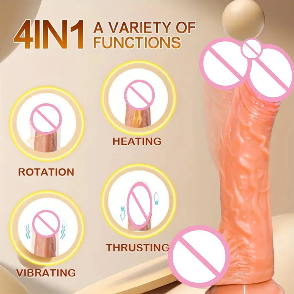 Realistic Dildo Vibrator Penis Telescopic Massager vibrating female Masturbation Remote Control Big Dick Anal 18 Adult Sex Toys