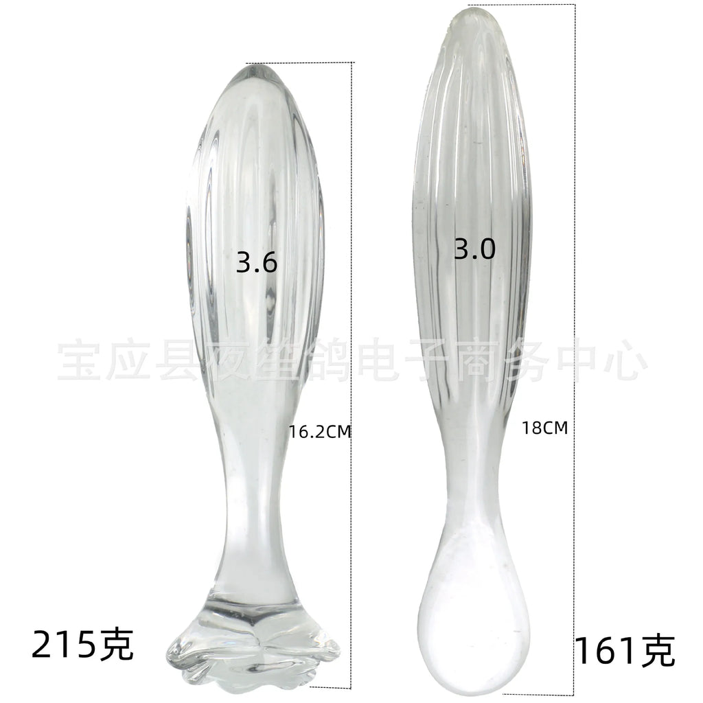 New Anus Dilator Glass Anal Plug Adult Toys Glass Dildo For Anal Realistic Dildo Sex Adults Toys Butt Plug Sex Toy for Women Men