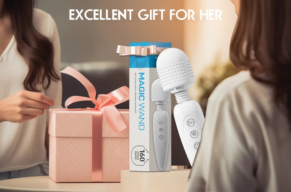 Powerful Women Magic Wand Vibrator Erotic Big AV Stick Female G Spot Massager Clitoris Stimulator Adult Sex Toys for Female