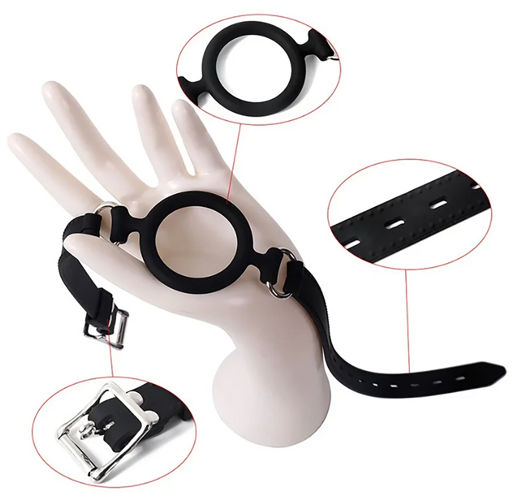 Silicone Oral Sex Ring Open Mouth Gag Flirting Bondage Balls Adult Game Erotic Toys BDSM Restraints Sex Toys For Couples O Ring