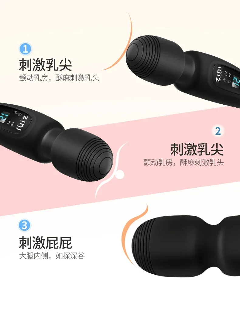 Powerful Clitoris Vibrators Sex Toy Magic Wand Vibrator Dildo Sex Machine Adult  Products Juguetes Sexuales Masturbation SM Gift