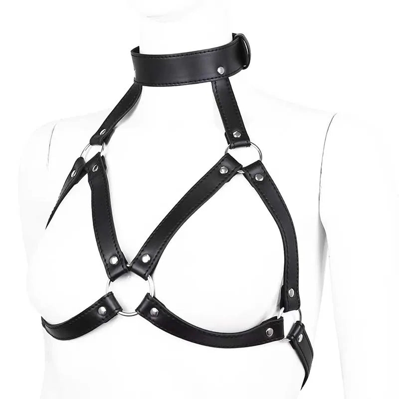 Sexy Body Harness Belt Sex toy straps Bdsm Bondage Lingerie Chest Harness Leather Lingerie Belt With Mask