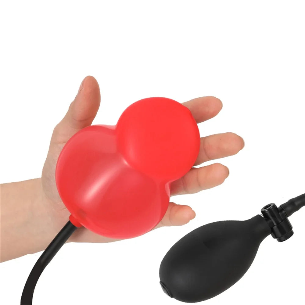 Inflatable Anal Dildo Plug Silicone Expandable Butt Plug with Pump Sex Toys for Women Men Anal Dilator Massager Adult Products