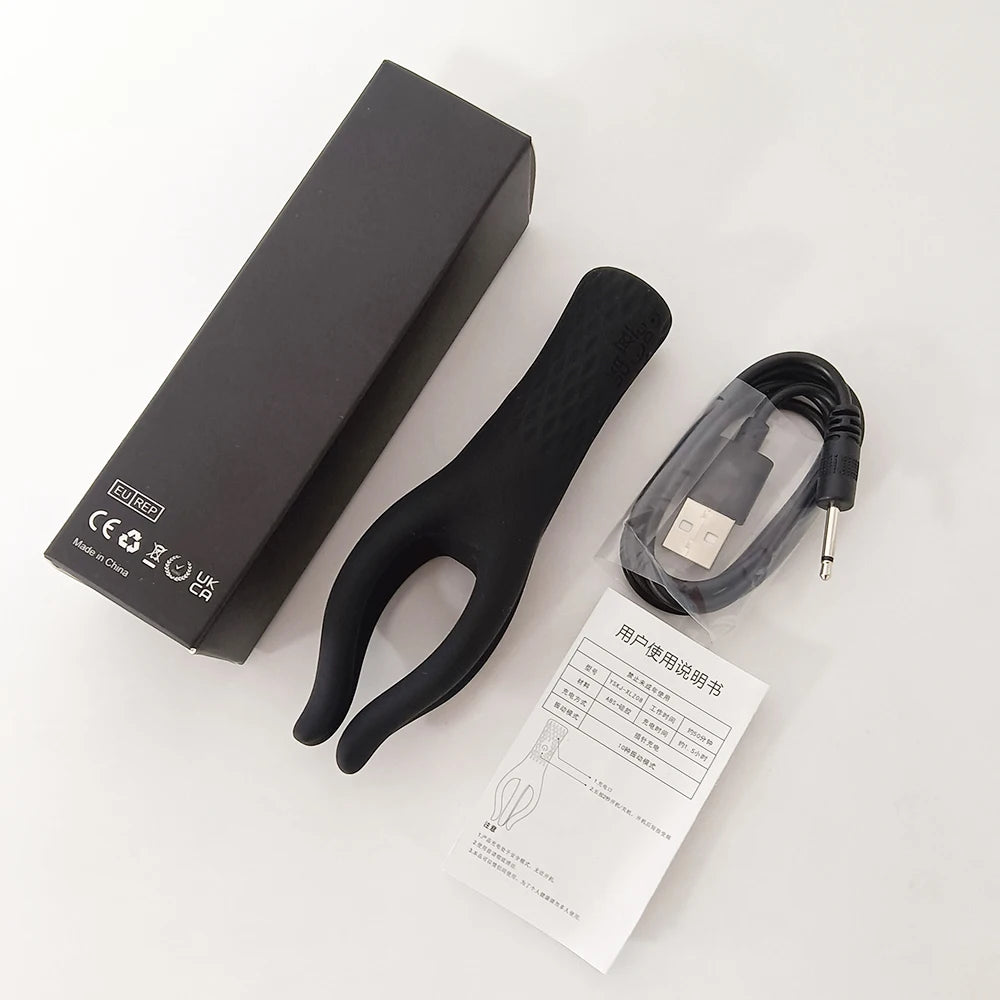 Male Penis Vibrator Sex Toys,4 Tentacles 360° Wrapping Glans Trainer,Fingertip Endurance Delay Exerciser,Masturbator Erotic Toys