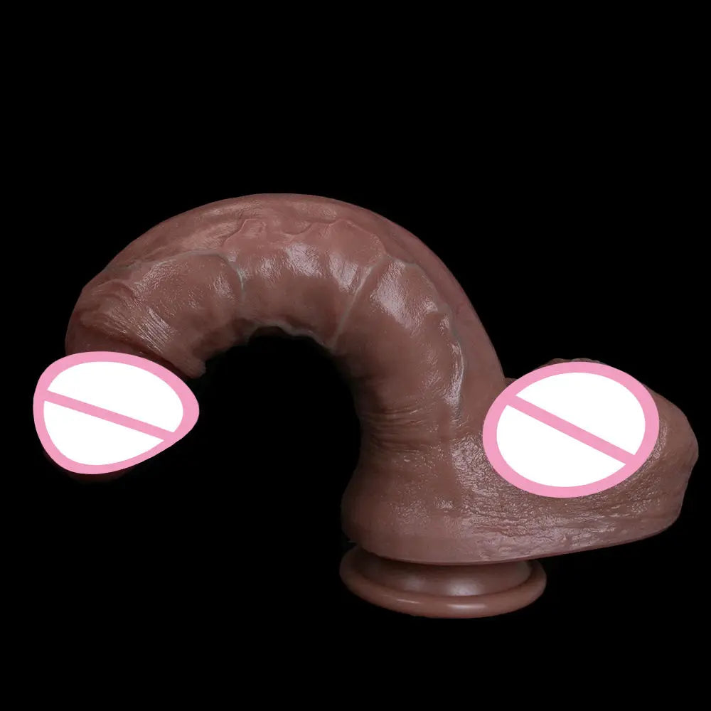 Soft Realistic Skin Feel Penis Big Dildo Double Silicone Suction Cup Thick Dick Anal Men's Women's Gay Sex Toys