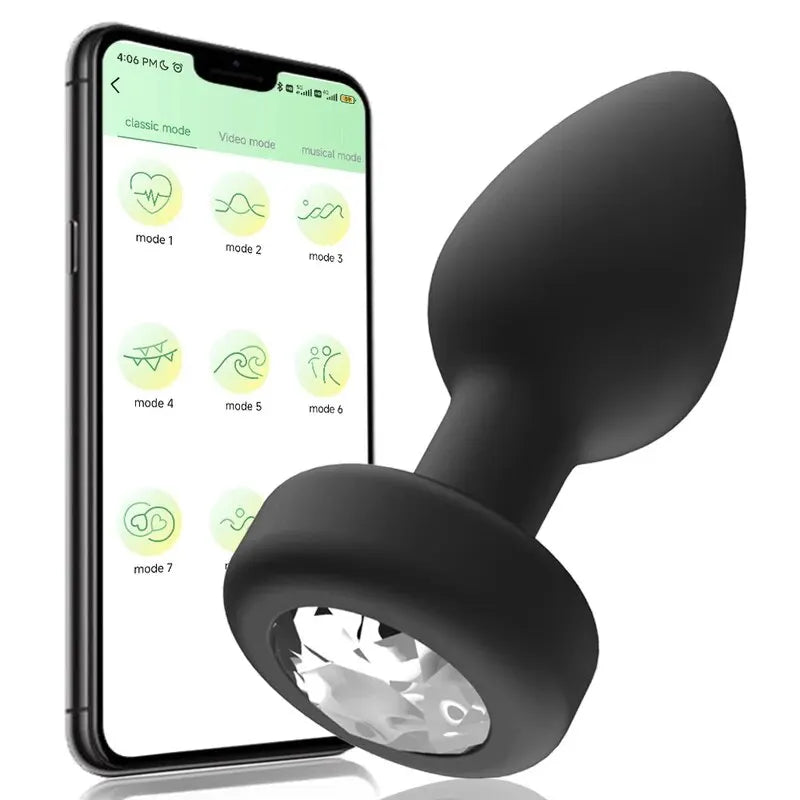Anal Plug Vibrator for Men Butt Plug Portable Massager Wireless Remote Control Dildo Vibration Sex Toys for Male Adult Toys 18+