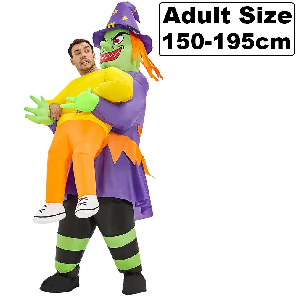 New Alien Inflatable Costume Anime Suits Dress Mascot Purim Halloween Christmas Party Cosplay Costumes for Kids Adult
