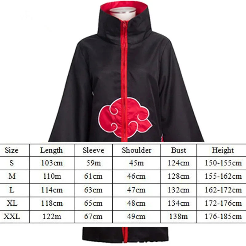 Akatsuki Tobi Obito Cosplay Costume Akatsuki Long Sleeve Cloak Halloween Carnival Funny Adult Cosplay Costume
