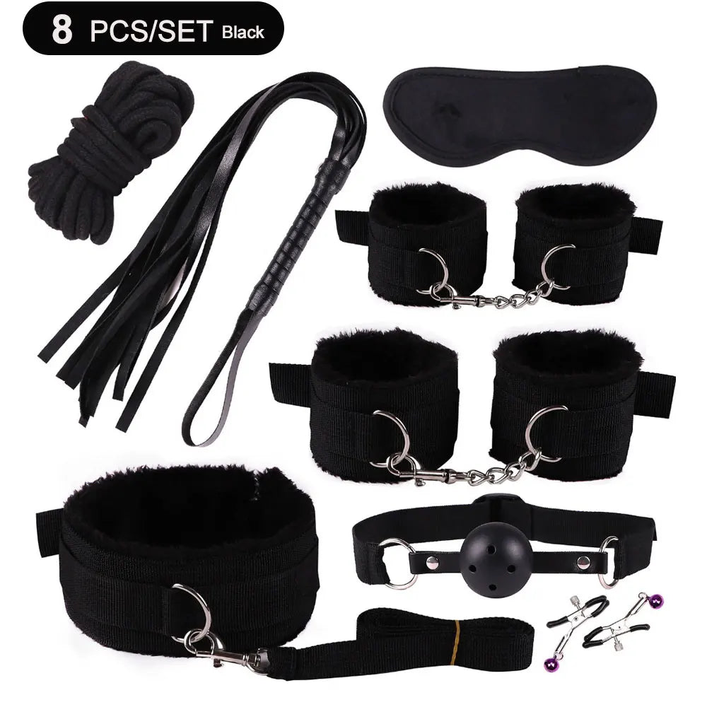 Sex toys for women BDSM sexual couples kit erotic accessories handcuffs for session Anal plug sex game Adult Sexy Toys sexyshop