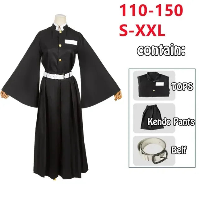 Anime Kimetsu No Yaiba Tokitou Muichirou Cosplay Kostuums Kisatsutai Uniform Pruik Halloween Kostuum Volwassen Kids