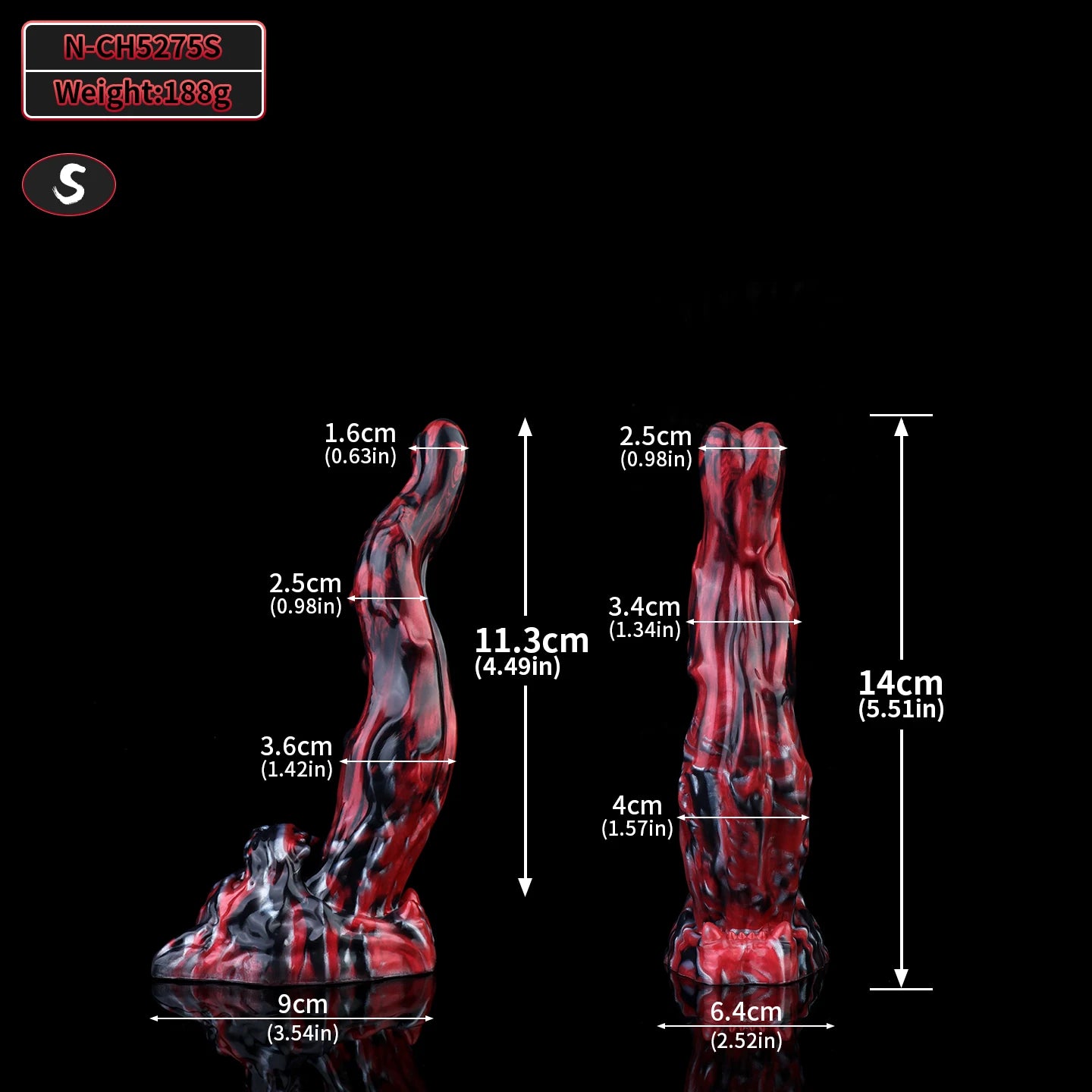 SHAZ Giant Monster Dildo Tongue Anal Plug Thick Penis With Sucker Silicone Buttplug Sex Toys Masturbator For Women Men Adult 18+