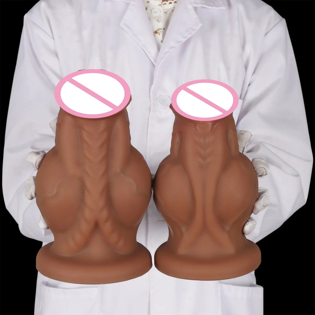 Huge Monster Dildo Knot Dildo Big Penis Sex Toys Women Gay Silicone Suction Cup Dilator Anal Adult Products Vagina Stimulation