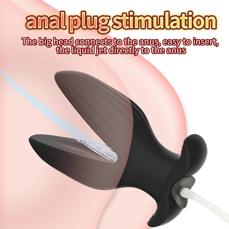 Male Hollow Butt Plug Piss Urinal Lock Flow Into Anal Plug Catheter Penis Plug Fetish Erotic Masturbation Sex Toys For Men Gay