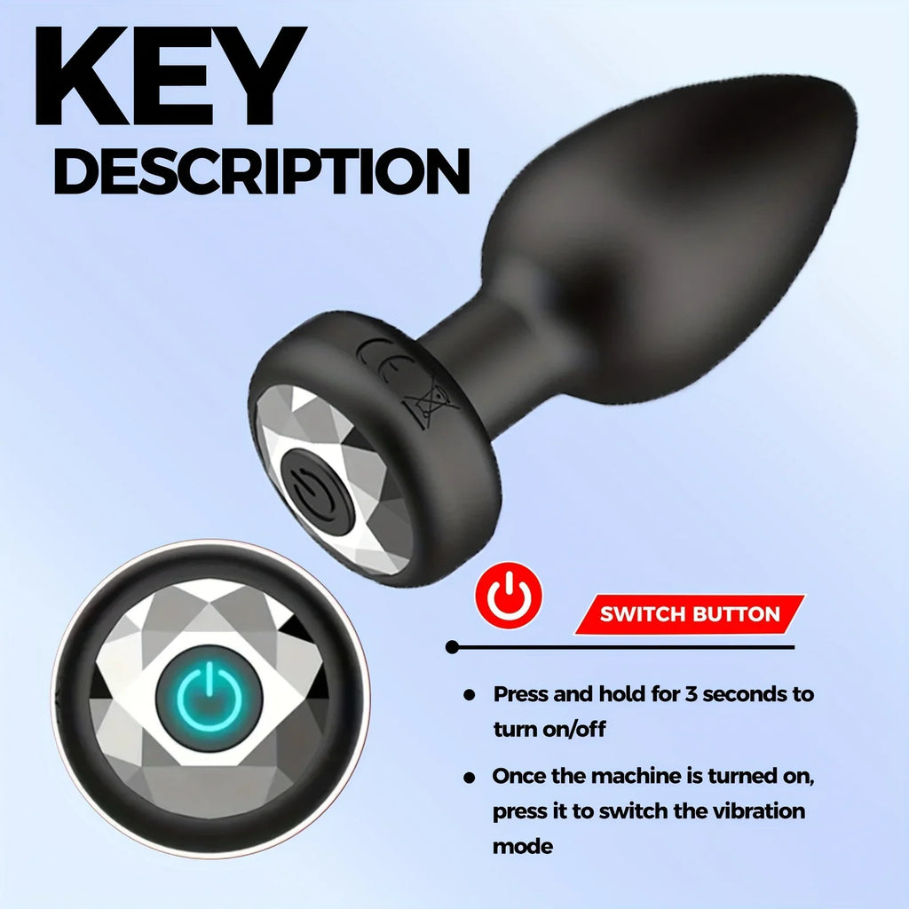 Anal Plug Vibrator for Men Butt Plug Portable Massager Wireless Remote Control Dildo Vibration Sex Toys for Male Adult Toys 18+