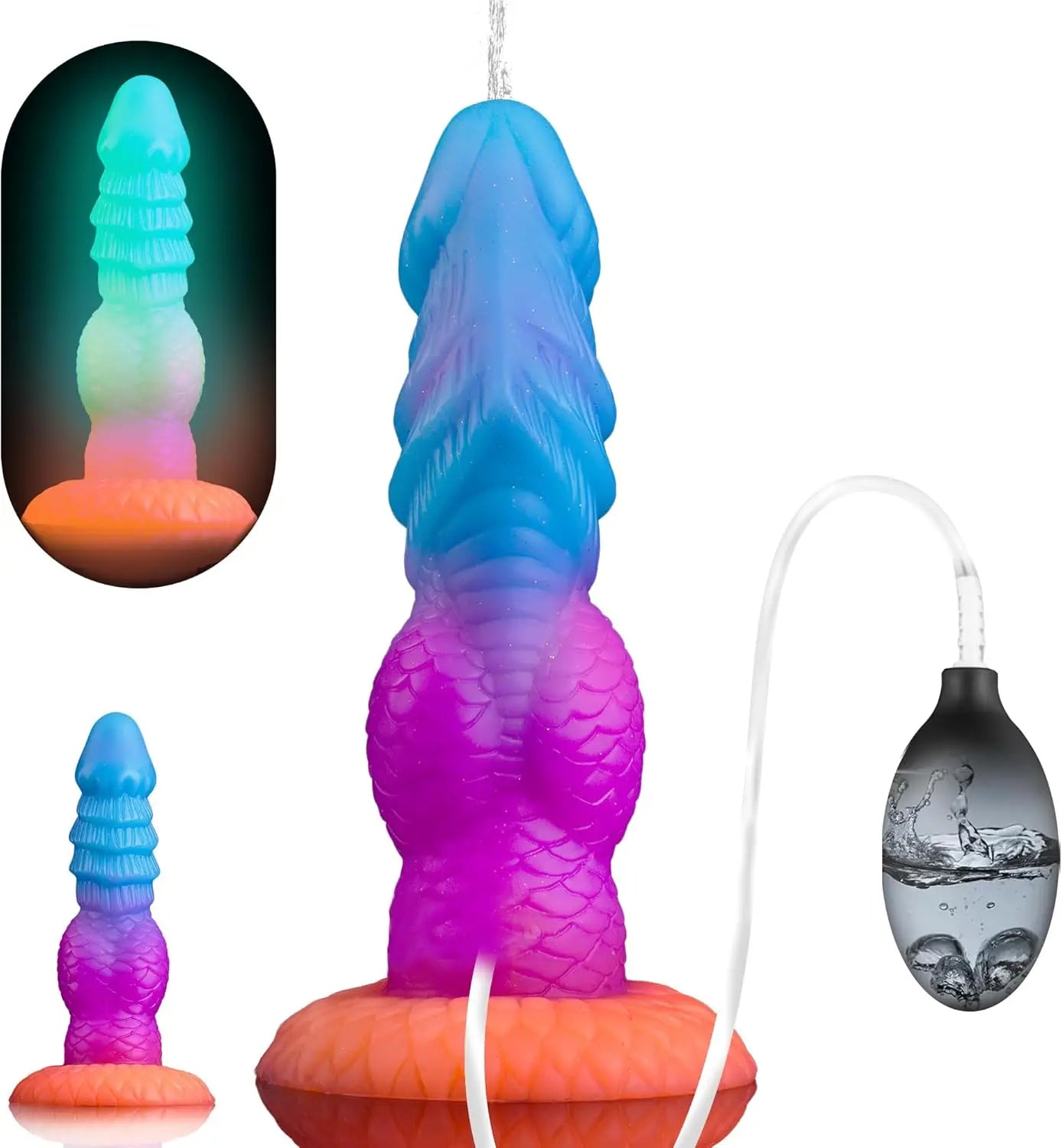 New Inflatable Animal Dildo - P Spot Stimulator Wearable Anal Plug Soft Fake Penis Buttplug Sex Toys For Women Men 18+