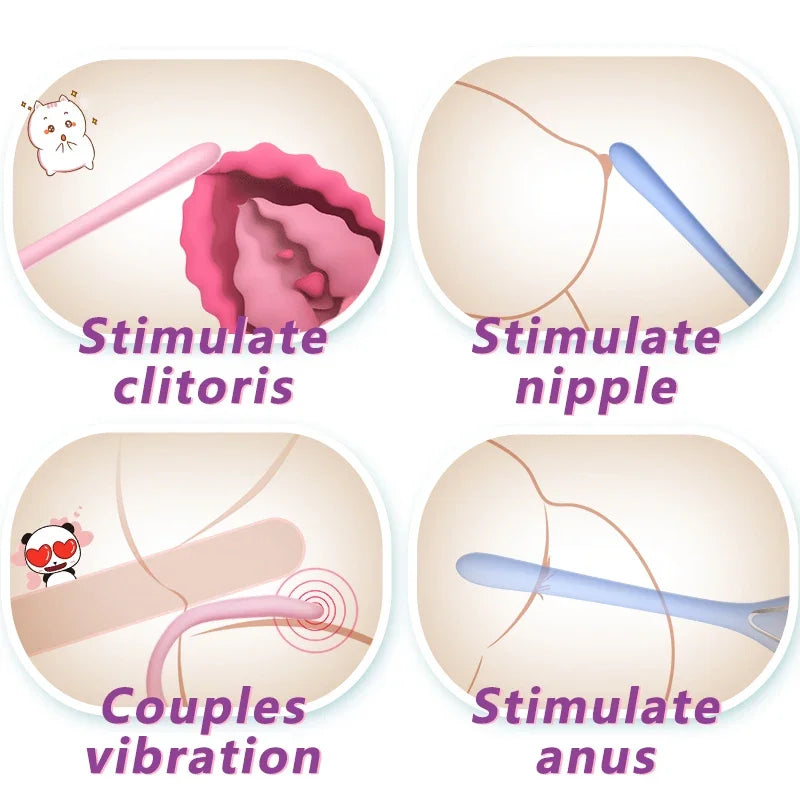 10 Speeds Slim Vibrators for Women Dildo Clit Vaginal Stimulator Female Masturbator G Spot Nipple Massager Mini Vibrator Sex Toy