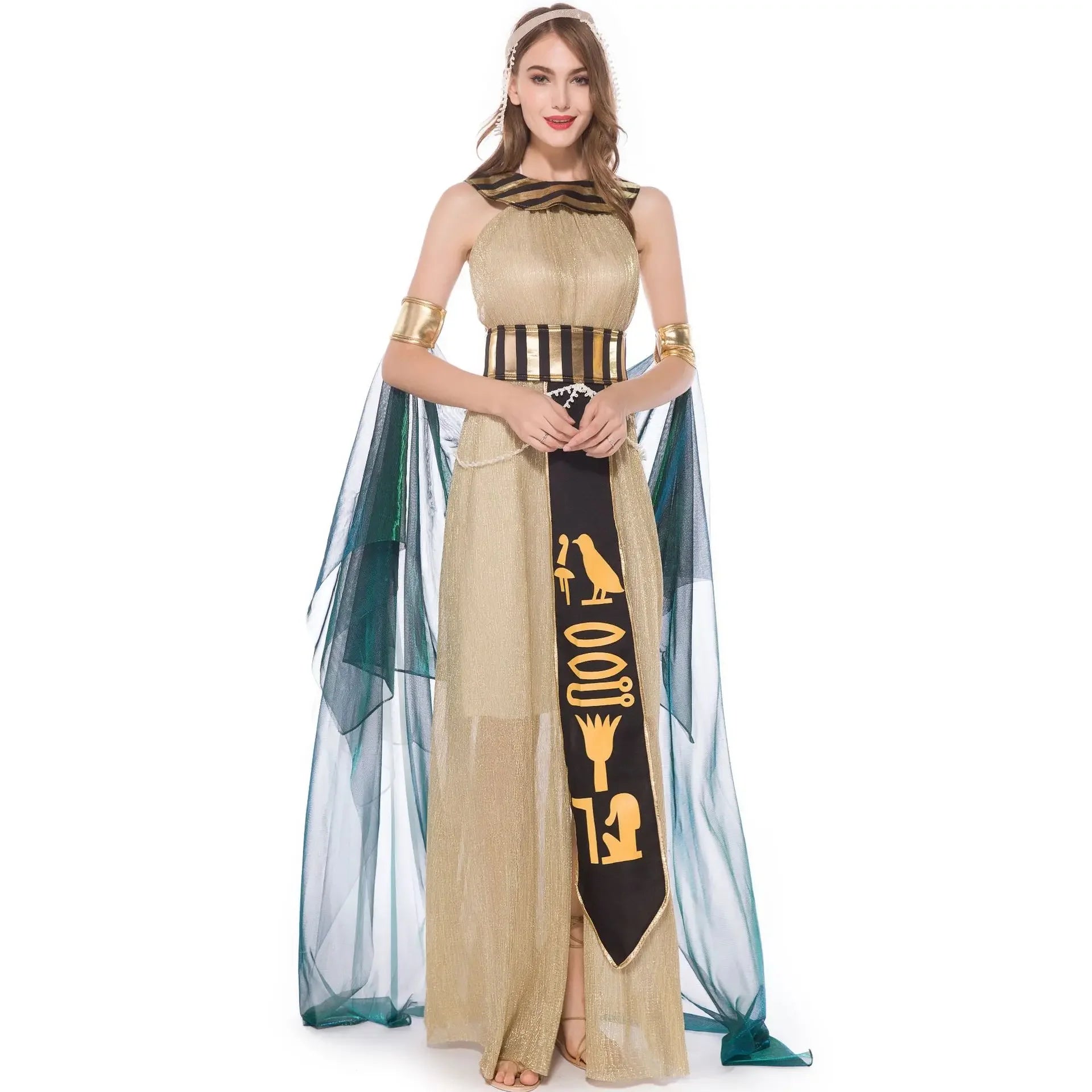 Adult Ancient Egyptian King Pharaoh Costume Egypt Cleopatra Costumes Cosplay Halloween Fancy Dress Historical Theme Party