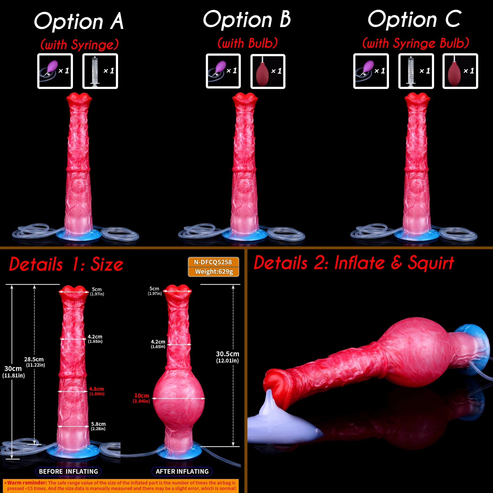 SHAZ Giant Dildo Long Anal Plug Butt Plug Double-Layer Silicone Horse Cock With Strong Suction Cup Sex Toys for adults Women 18+