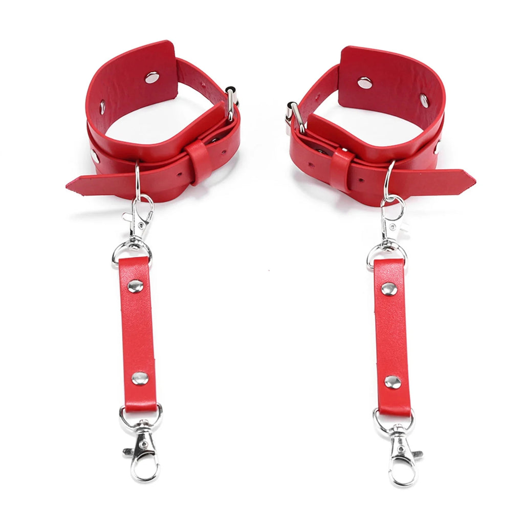 Handcuffs Sex Toys Games For Couples Leather BDSM Kit Body Harness Cuffs Bondage Straps Erotic Adult Sex Toys for Party Sexy