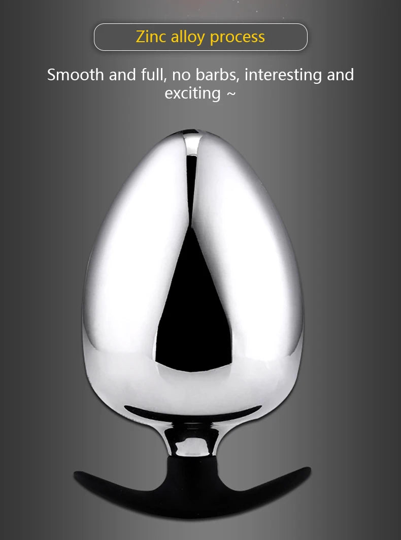 Extra Big Diameter Dilatador Anal Expander Metal Buttplug Adult Sex Toys Masturbator Large Anal Plug G Spot Butt Plugs for Women
