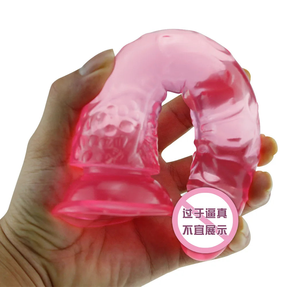 Erotic Realistic Dildo Big Jelly Penis With Strong Suction Cup Female Masturbation Massager G-spot Clits Stimulation Sex Toys