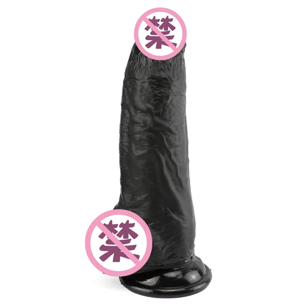 5CM dia Huge Realistic Giant Long Dildo Vaginal Masturbators Penis Erotic Toy for Women Suction Cup Thick Glans Dick