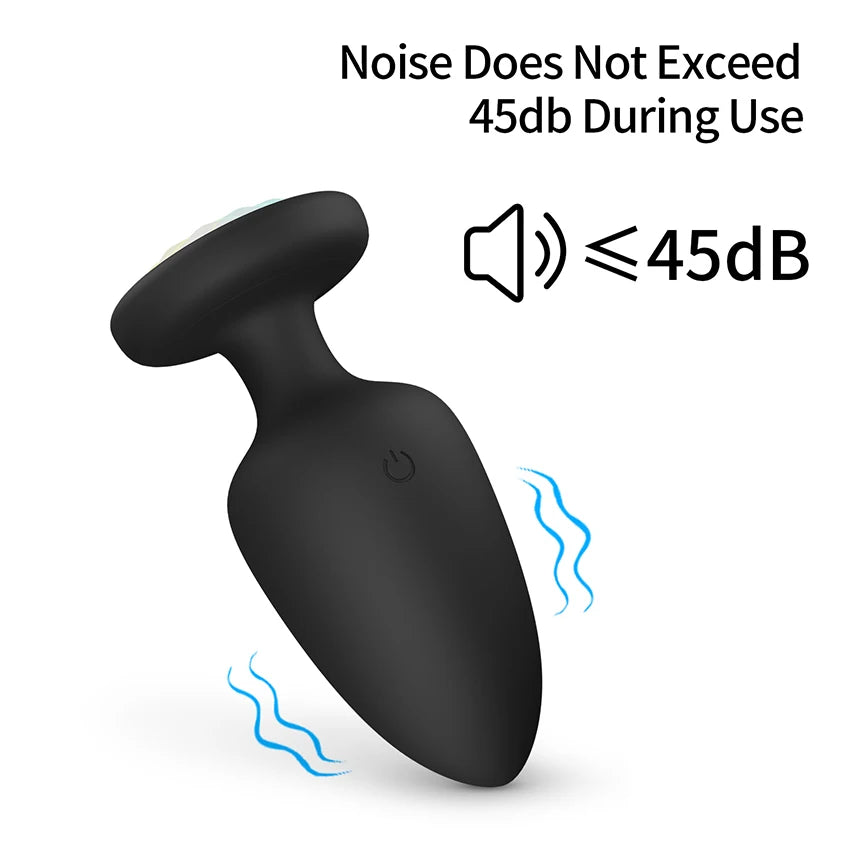 LED Colorful Light Butt Plug for Women Men Anal Plug Vibrator Prostate Massager Adults Sex Toys Wireless Remote Control Buttplug