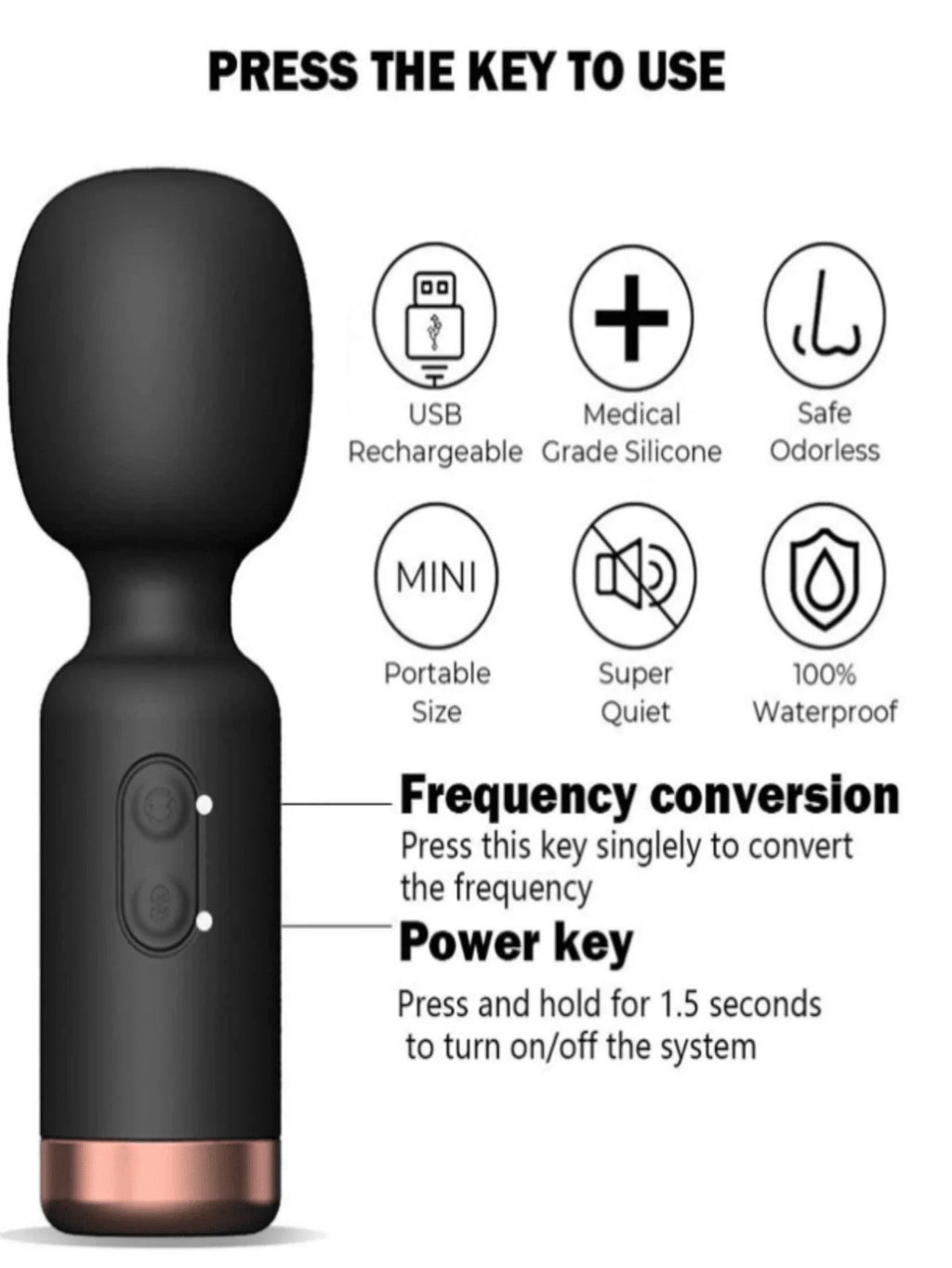 Mini Av Dildo Vibrator 10 Powerful Vibrator G-Spot Vaginal Nipple Stimulator Sex Toys Adult Masturbation Products